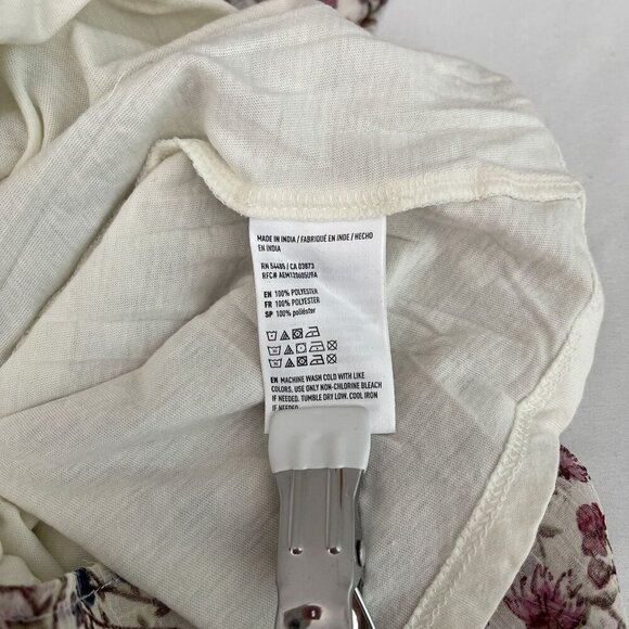 American Eagle Outfitters One Shoulder Floral Ruffle Blouse Elegant Top‎ Women S - Picture 6 of 10